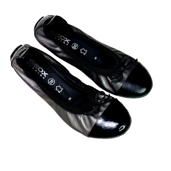 Geox Shoes - GEOX Ballet Flats NWOT Italian Patent Leather Shoes Women's 35 EU Fits US 6